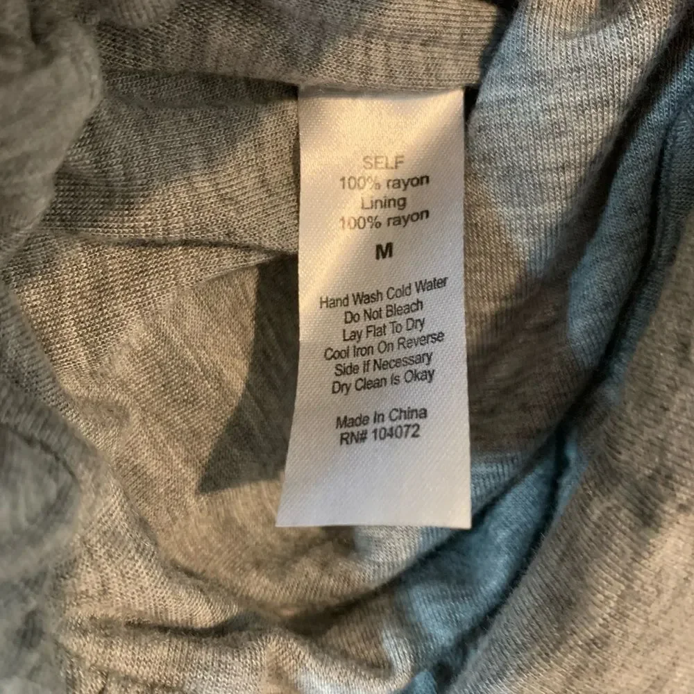 SCARLET SKYE Drape Back Embellished Grey Top M - Picture 6 of 9